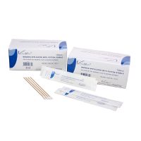 WOODEN APPLICATOR 6�  WITH SINGLE COTTON STERILE